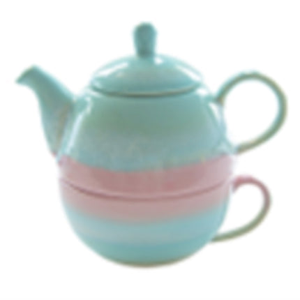 Pastel Ombre Tea For One Pink  Green