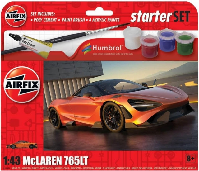 Airfix STARTER SET  NEW MCLAREN 765 Model Toy