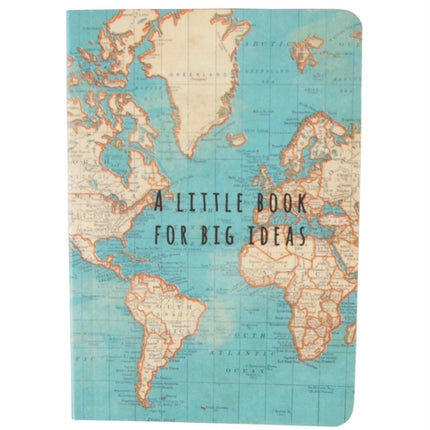 Sass  Belle Vintage Map Big Ideas Pocket Notebook