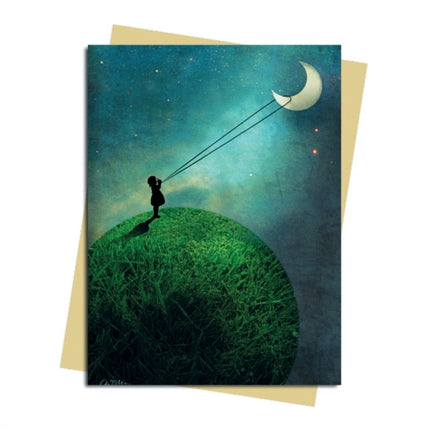 Catrin WelzStein Chasing the Moon Greeting Card