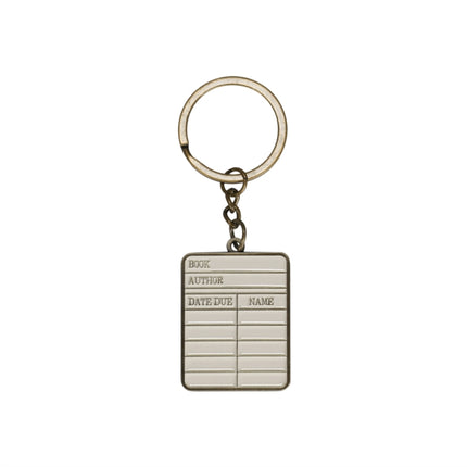 Keyring Metal  Pulteney Press Library card