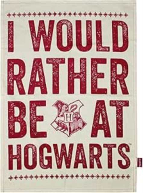 Tea Towel Recycled Cotton  Harry Potter Rather Be