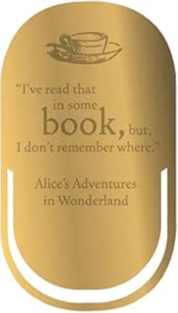 Bookmark Metal  Pulteney Press Alice