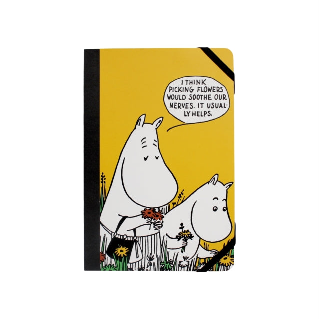 A5 Notebook Softcover  Moomin Picking Flowers