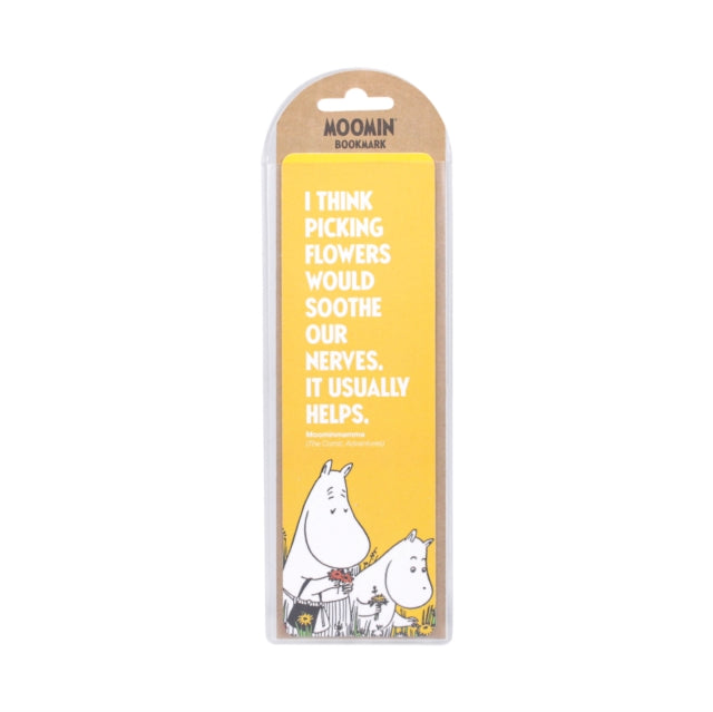 Bookmark Paper  Moomin Gardening Yellow Picking