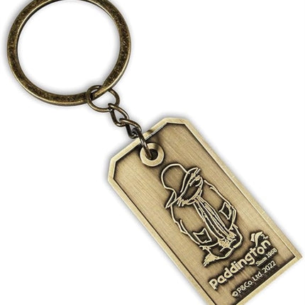 Keyring Metal Boxed  Paddington Bear Gold Tag