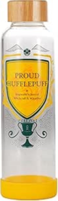 Water Bottle Glass 500ml  Harry Potter Proud Hufflepuff
