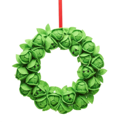 Brussels Sprouts Felt Wreath