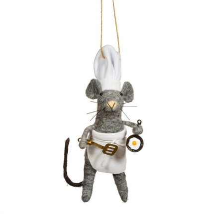Mouse Chef Felt Decoration