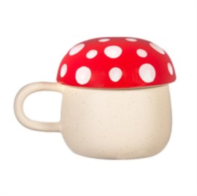 Sass  Belle Red Mushroom Mug with Lid