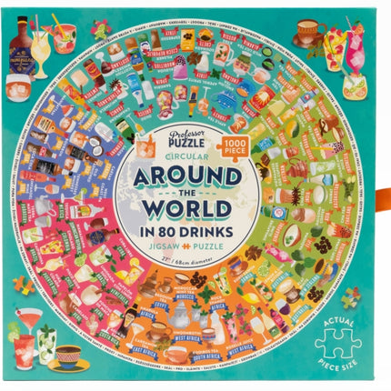 Professor Puzzle  Around the World in 80 Drinks  1000 Piece Jigsaw  Puzzle  Ages 21  1 Players