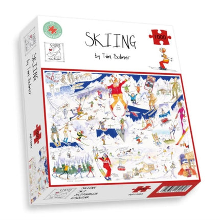 Tim Bulmers Skiing Jigsaw 1000 Piece Puzzle