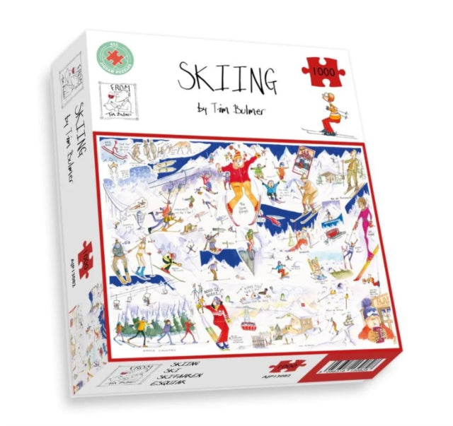 Tim Bulmers Skiing Jigsaw 1000 Piece Puzzle