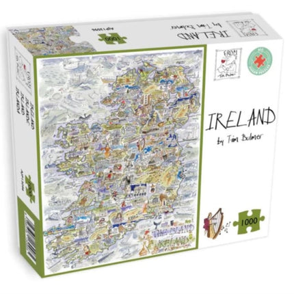 Map of Ireland Jigsaw 1000 Piece Puzzle