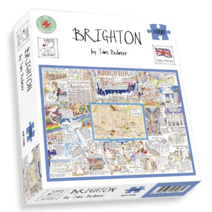 Map of Brighton Jigsaw 1000 Piece Puzzle