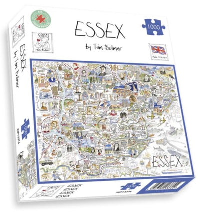 Map of Essex Jigsaw 1000 Piece Puzzle