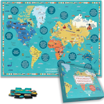 Prisoners of Geography World Map 500 Piece Puzzle