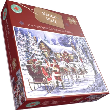 Santas Visit 1000 Piece Jigsaw Puzzle