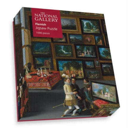 National Gallerys Cognoscenti in a Room hung with Pictures 1000 Piece Puzzle