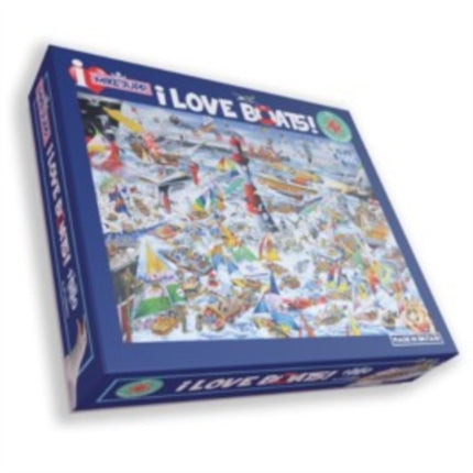 Mike Jupps I Love Boats  1000 Piece Puzzle