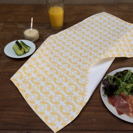 Beautiful Bee print tea towel