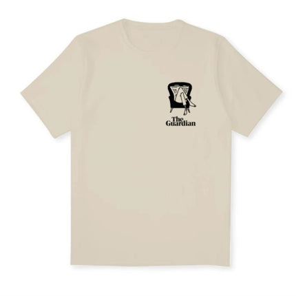Guardian Reader TShirt Natural Raw  Large