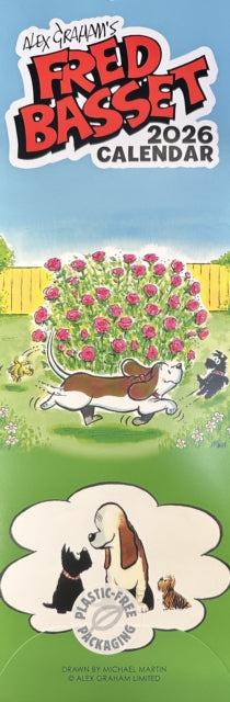 Fred Basset Slim Calendar 2026