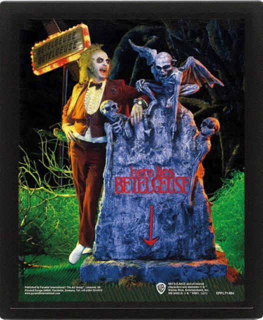 Beetlejuice Graveyard  Framed 3D