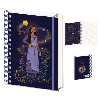 Wish Shine On A5 Wiro Notebook