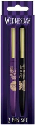 Wednesday Nevermore Pen Set 2pk