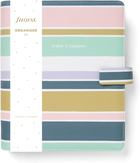 Filofax A5 Good Vibes Organiser  Stripes