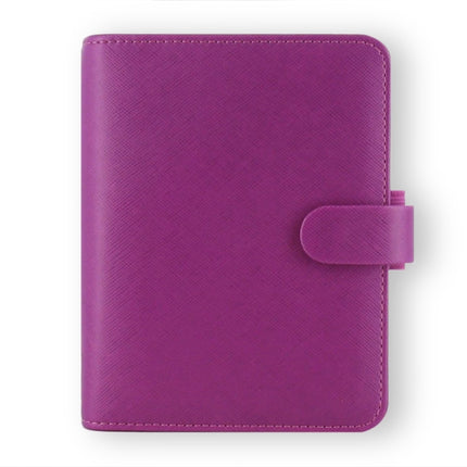 Pocket Saffiano Raspberry Organiser