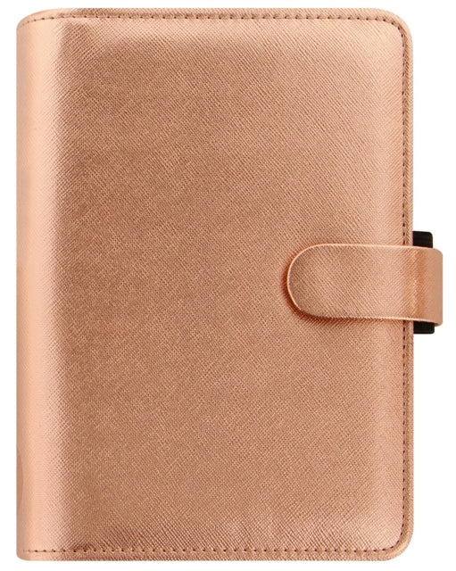 Personal Saffiano Rose Gold Organiser