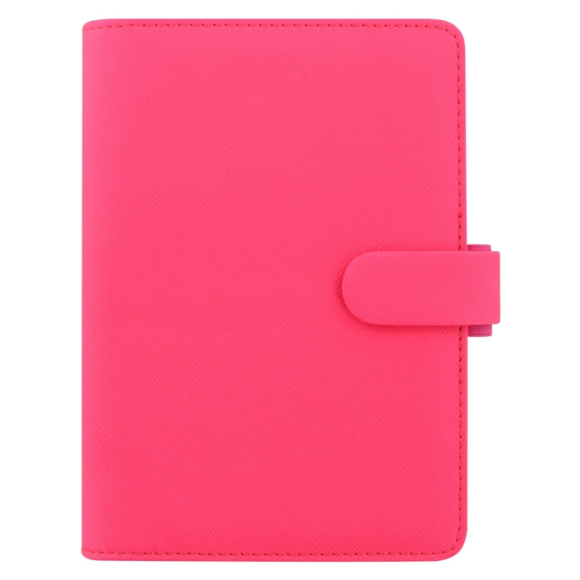 Personal Saffiano Fluro Pink Organiser