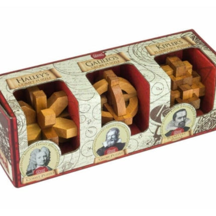 Great Minds Set of 3 Wooden Puzzles Astronomers