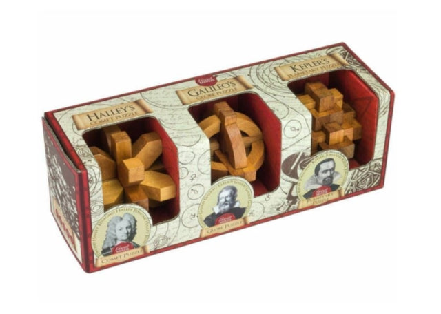 Great Minds Set of 3 Wooden Puzzles Astronomers