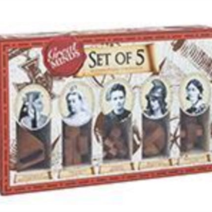 Great Minds Set of 5 Wooden Puzzle Compendium Women