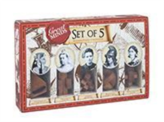 Great Minds Set of 5 Wooden Puzzle Compendium Women