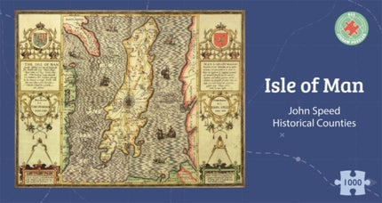 Isle of Man Historical 1610 Map 1000 Piece Puzzle