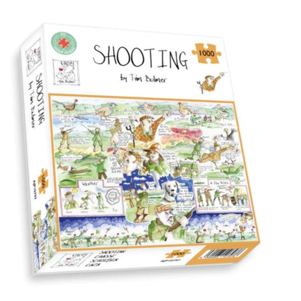 1000 Piece Puzzle For Adults  Shooting Hunting By Tim Bulmer  Large Size 66 X 50cm Challenging To Complete But Fun And Humorous