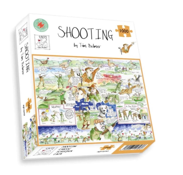 1000 Piece Puzzle For Adults  Shooting Hunting By Tim Bulmer  Large Size 66 X 50cm Challenging To Complete But Fun And Humorous