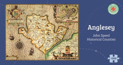 Anglesey Historical 1610 Map 1000 Piece Puzzle