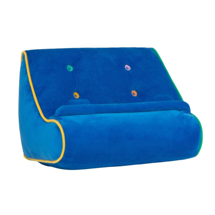 BookCouch Blau  Lesekissen für Bücher und Tablets