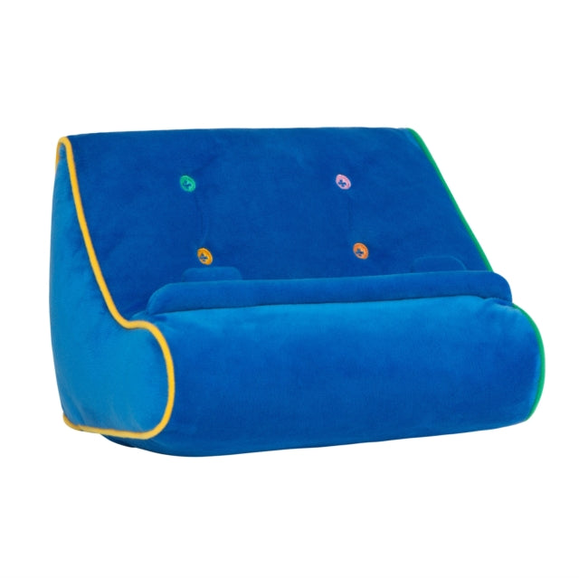 BookCouch Blau  Lesekissen für Bücher und Tablets