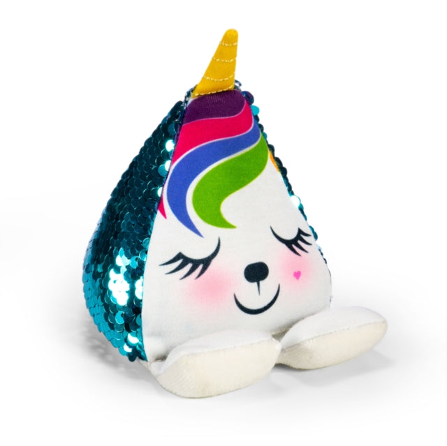 Plusheez Handykissen Einhorn  Handyhalter  Aufsteller für Handys MiniTablets und EReader  Passend für alle Handys  Mit Mikrofaserfläche zum Reinigen von Displays