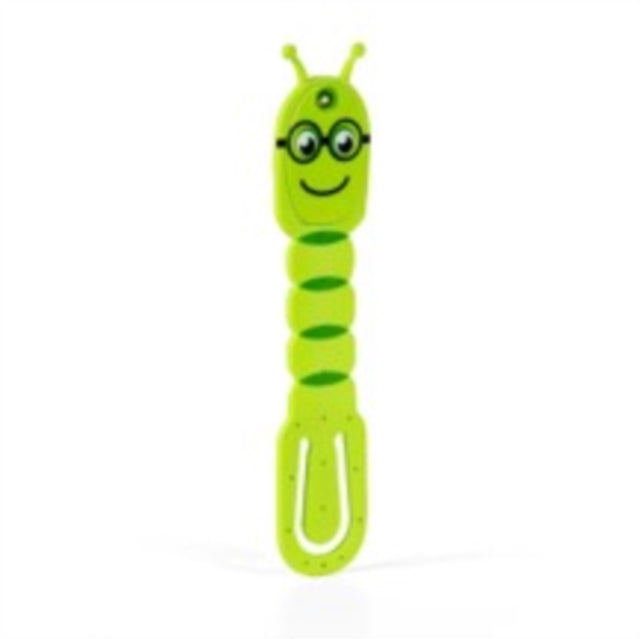 Flexilight Pals Leselicht Bookworm  grün  2 in 1 Leselampe  Lesezeichen  LED Leselicht  Geschenk für Leser Buchliebhaber  Deutsche Ausgabe Superleicht und voll flexibel