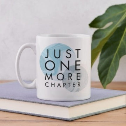 Literary Mug  Just One More Chapter  Marble Design