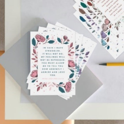 Jane Austen Quotes  12 Postcard Set