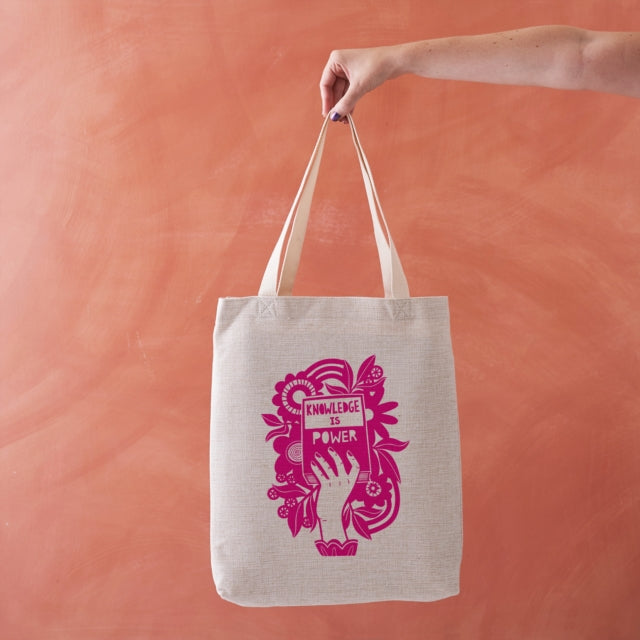 Knowledge is Power  Literary Tote Bag