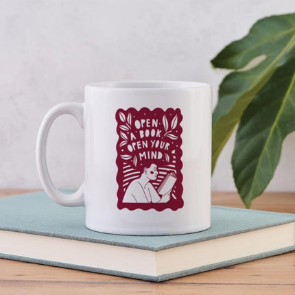 Open a Book Open your Mind  Literary Mug